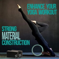 Home Yoga Starter Kit: Wheel, Strap & Guide – Improve Posture & Enjoy Wellness