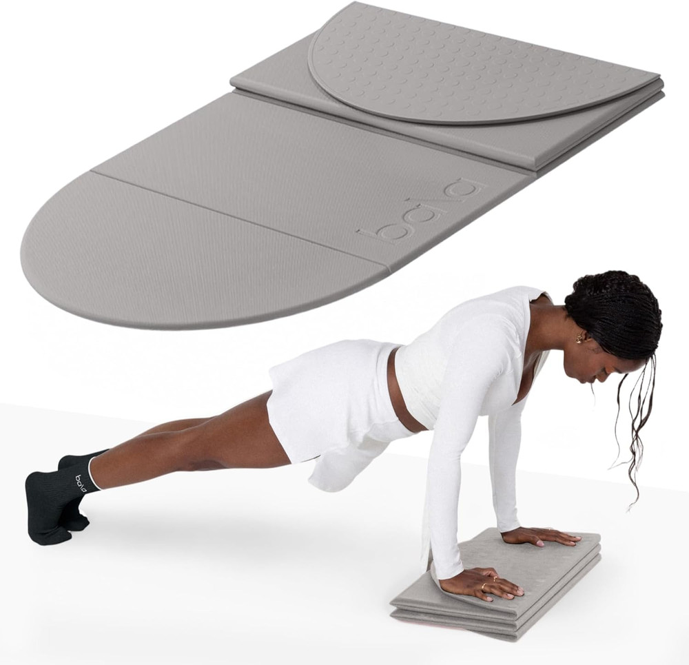 12MM Thick Foldable Workout Mat – Slip-Resistant & Sweat-Absorbing Fitness Mat