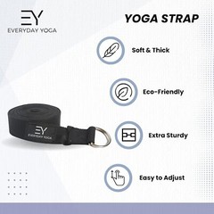 Yoga Super Strong Strap with Metal D-ring Buckle