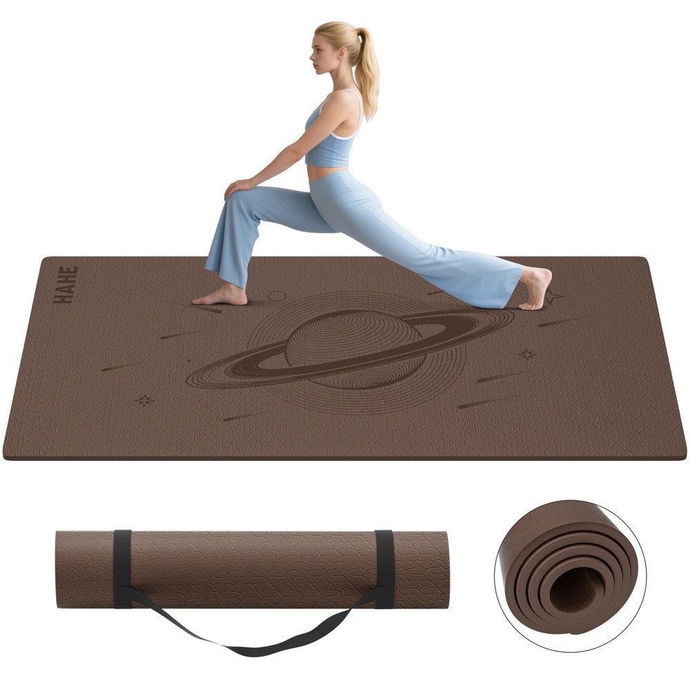 Extra Wide Yoga Mat, 72″x40″x0.4″Thick, Large Exercise Mat, Oversized Non Sli…