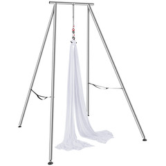 Yoga Swing Stand Hammock Aerial Silk Kit Load Yoga Frame White