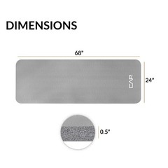 High Density with Carry Strap for Yoga Gym Fitness Gray