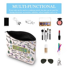 GJTIM Pilates Bag, Canvas Cosmetic Case for Fitness Instructor, Bag