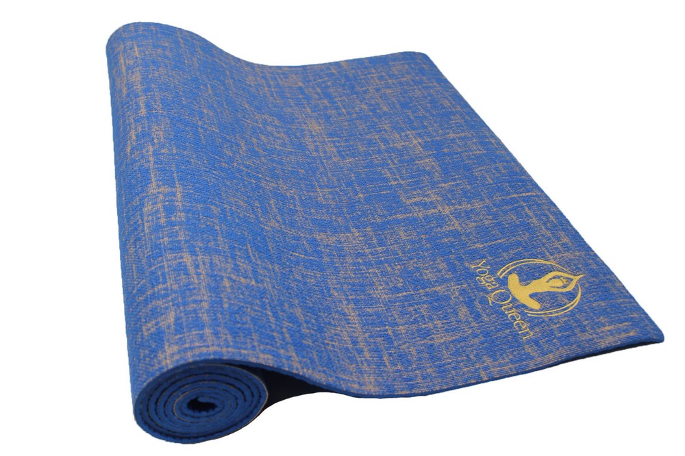 Jute Yoga Mat – Blue