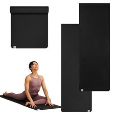 Extra Thick Non Slip Yoga Mat TPE Material 68 Inch Long 6MM for Exercise Fitness