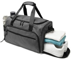 Gym Bag for Men Women, Small Fitness Workout Sports Bag with Wet Pocket & Sho…