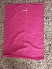 YOGABUM SWEAT Studios Non-Slip Microfiber Yoga Towel 67×24 Pink/Gray