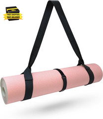 Yoga Mat Carrier, Premium Yoga Strap for Carrying Yoga Mats with Adjustable Velc