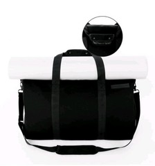 Black Gym Bag with Yoga Mat Holder – Neoprene Yoga Mat Bag Carrier for Gym…