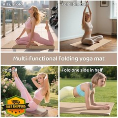 onlyhe Yoga Mat 8mm Thick Milk Coffee + Black