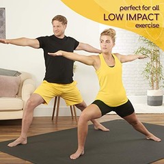 Large Yoga Mat 6’x4’x8mm Extra Thick, Durable, Eco-Friendly, Non-Slip &
