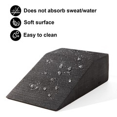 2 Pack Squat Wedge Blocks,Non Slip Professional Ramp for Heel Black