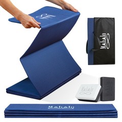 Foldable Yoga Mat 6mm 7Fold Workout Mat AntiSlip Easy Store Pilates