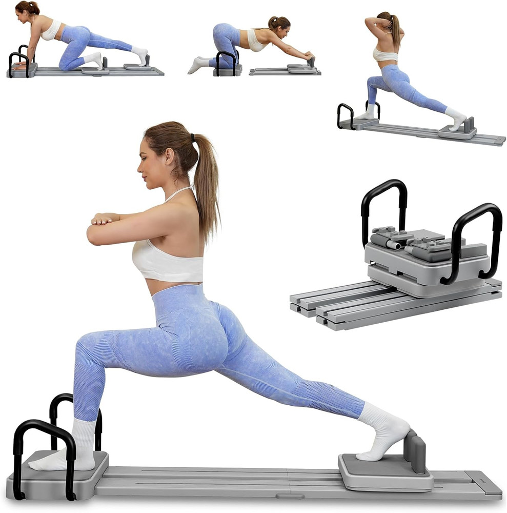 Pilates Reformer -Pilates Board with 66.9” Extended Track Portable Multifunctio