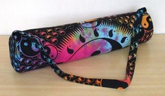 Tie Dye Ing Yang Yoga Mat Carrier Bag Hippie Mandala Cotton Bags With Shoulder
