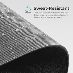 Esterilla de yoga antideslizante: duradera, resistente al desgarro y ligera NEW