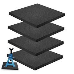 4 Pcs RV Leveling Blocks 12x12x0.75 Inch Thick Rubber RV Jack Pads Stabilizer