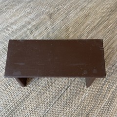 Solid Wood Meditation Bench 18” X 7” Preowned