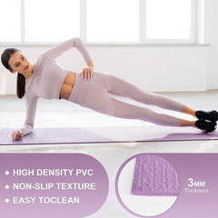 Non-Slip 3mm Yoga Mat – Durable Fitness Pad for Home & Gym Workouts