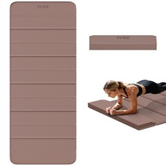 LVME Foldable Yoga Mat, Extra Thick 10mm, 76″x26″Extra Long | 12-Fold Design,…