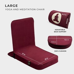 Meditation Chair Relaxing Large Yoga Chair Buddha with Back Support Cushion