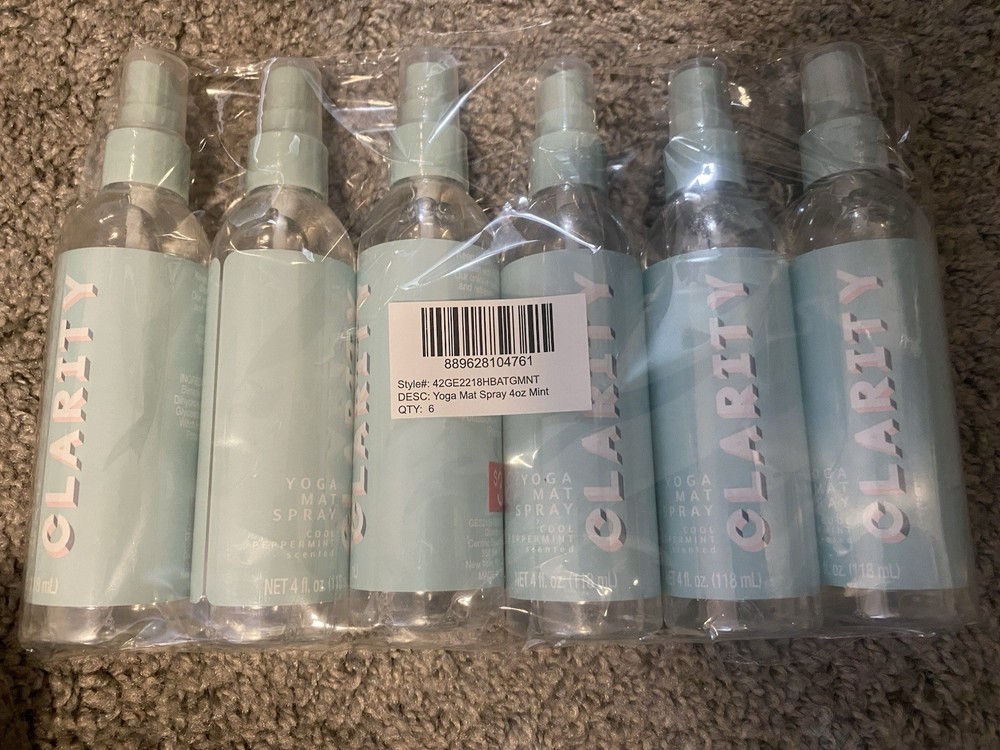 Yoga Mat Spray – Cool Peppermint – Pack Of 6 – Msrp $18 – Make An Offer!
