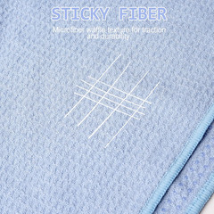 2 Pack Hot Yoga Towel, Non-Slip Yoga Mat Towel with Grip Dots Stickyfiber Sweat