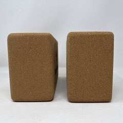 Hugger Mugger Cork Yoga Blocks Set of 2 Eco Friendly, Natural Grippy Texture