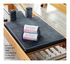 Pilates Reformer Non-Slip Mat Towel (Included 2 Pcs Shoulder Block Covers) (D…