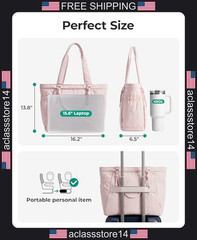 BagSmart yoga tote bag for women lightweight gym bag with yoga mat holder