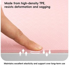 Extra Wide Yoga Mat 72″ x 32″, 6mm Non Slip TPE Exercise Mat with Carrying St…
