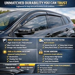 2025 2026 Tape-On Rain Guards for Chevrolet Chevy For Chevy Equinox 2025-2026