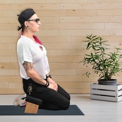 Black Foldable Meditation Chair – Yoga Zen Meditation Bench Kneeling Stool – …