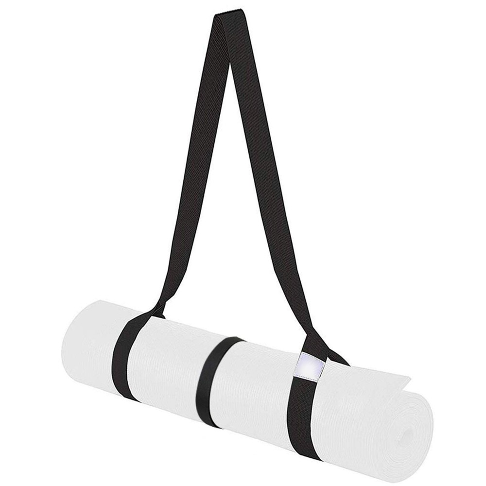 Yoga Mat Carrier, Thick Adjustable Strap For Exercise Mats, White