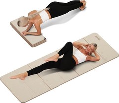 Foldable Yoga Mat Extra Thick 0.32 Inches(8mm SGS-certified odorless POE.