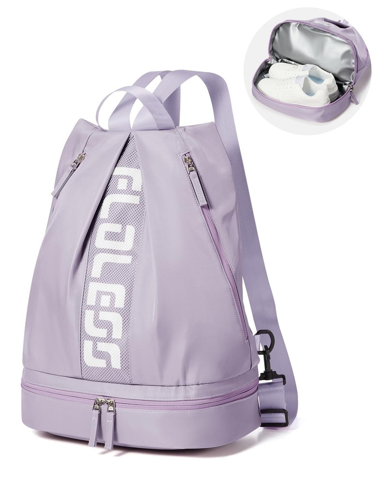 Gym Backpack for Women with Shoe Compartment, Sport Backpack Casual Daypack f…