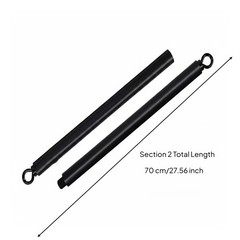 11 Pieces Pilates Tension Bar Stretch Training Exercise Stick Adjustable