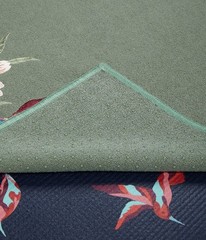 Manduka Yogitoes Nectar Blossom Hummingbird Yoga Mat Towel Skidless NEW Limited