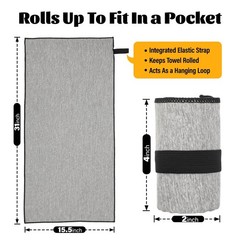 3 Pack Microfiber Gym Towel Fast Drying Men Women Workout Gear for Body Sweat…