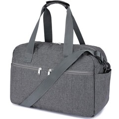 17″ Small Gym Bag for Womens & Mens – Personal Item Travel Duffle Bag with We…