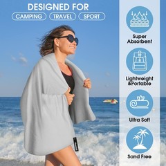 Camping Quick Dry Towel Set- 3 Pack, Soaking Up Sweat Microfiber Lightweight …