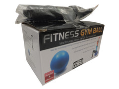 BLUE 55cm (22in) Exercise YOGA BALL & Pump Anti-Burst Stability Balance Gym ball