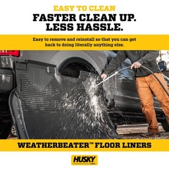 Husky Liners Front Row Black Floor Mats All Weather Durable Precision Fit