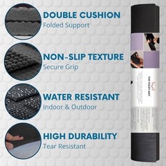Foldable Yoga Mat Thick, in 6 Combinations; Greater Support and Protection for