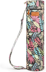 Canvas Yoga Mat Bag with Adjustable Strap & Pockets, Full-Zip Travel Gym Tote fo