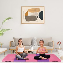 6.2x2ft 5-Fold Gymnastics Mat Thick Tumbling Exercise Mat with Handles for Yoga