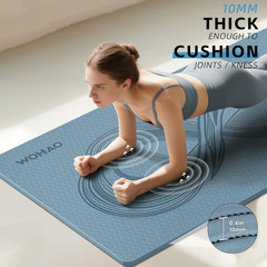 Large 76″X40″X0.4″ Yoga Mat – Extra Width & Thick Non-Slip Exercise Mat, Versati