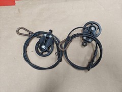 CLASSIC LAGREE BLACK CABLES (SET OF 2) Pilates Table Machine Parts