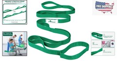 Durable Nylon Stretching Strap with 10 Loops for Flexibility & Physical Therapy