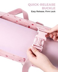 Strawberry Gym Bag Women Girls Corduroy Yoga Mat Large Capacity Dance Duffel